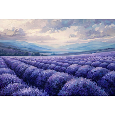 Acrylic Lavender Field canvas